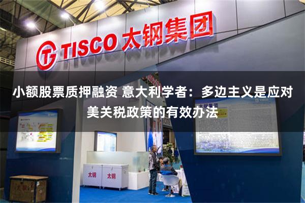 小额股票质押融资 意大利学者：多边主义是应对美关税政策的有效办法
