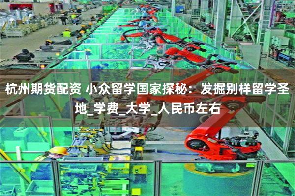 杭州期货配资 小众留学国家探秘：发掘别样留学圣地_学费_大学_人民币左右